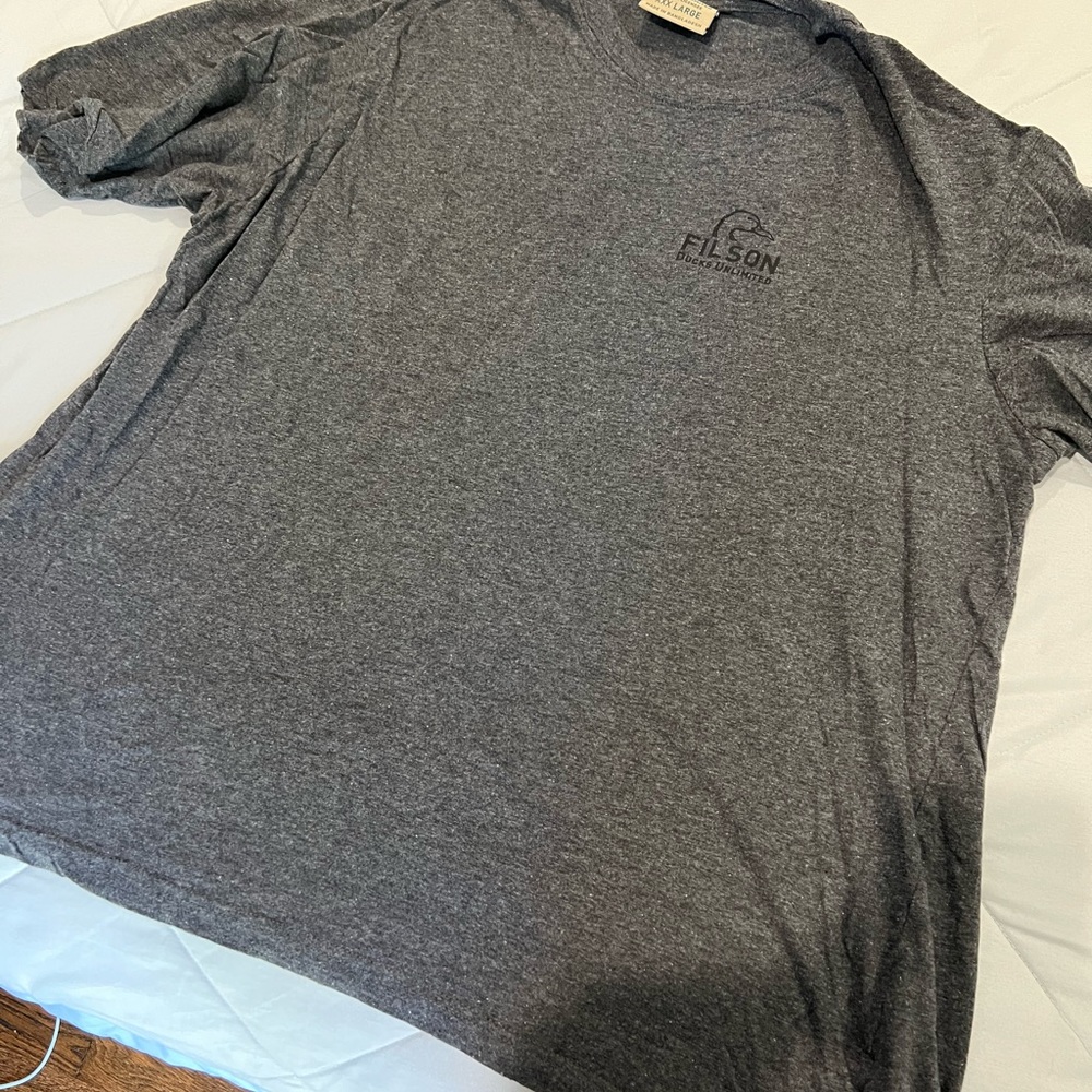 Filson grey short sleeve Ducks Unlimited tshirt. XXXL